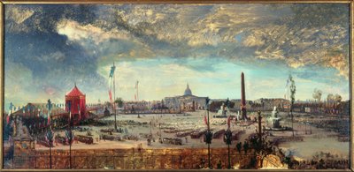 Perustuslain julistaminen, Place de la Concorde, 12. marraskuuta. tekijältä Jean Charles Geslin