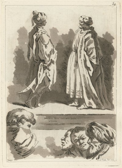 Fragmentit, jotka on valittu Italian palatsejen ja kirkkojen mielenkiintoisimmista maalauksista ja kankaista tekijältä Jean Claude Richard, Abbé de Saint Non