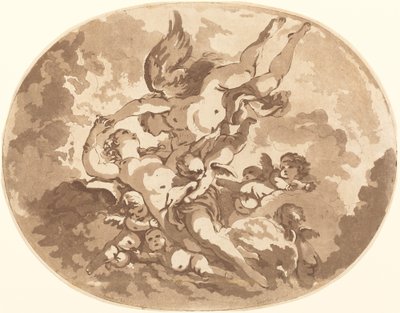 Eros ja psyyke tekijältä Jean Claude Richard, Abbé de Saint Non after François Boucher