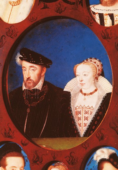Henry II:n muotokuva Ranskasta (Saint-Germain-en-Laye tekijältä Jean Clouet