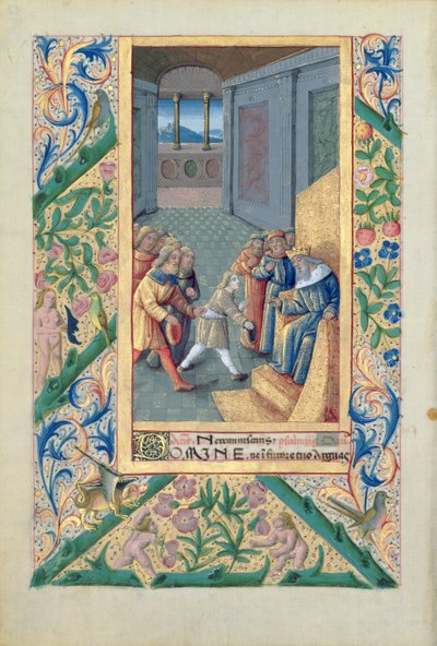 neiti Lat. Q.v.I.126 f.53v David lähetetään Saulille Louis d
