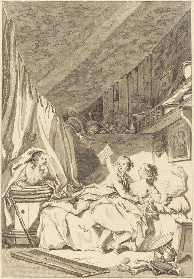 Suutarit tekijältä Jean Dambrun after Jean Honoré Fragonard