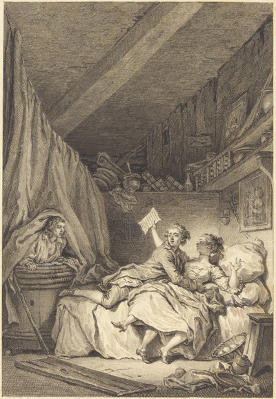 Suutarit tekijältä Jean Dambrun after Jean Honoré Fragonard