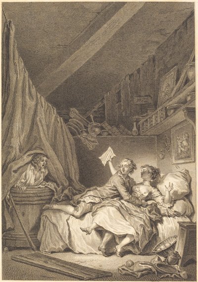 Suutarit tekijältä Jean Dambrun after Jean Honoré Fragonard