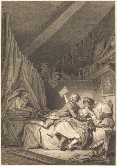 Suutarit tekijältä Jean Dambrun after Jean Honoré Fragonard