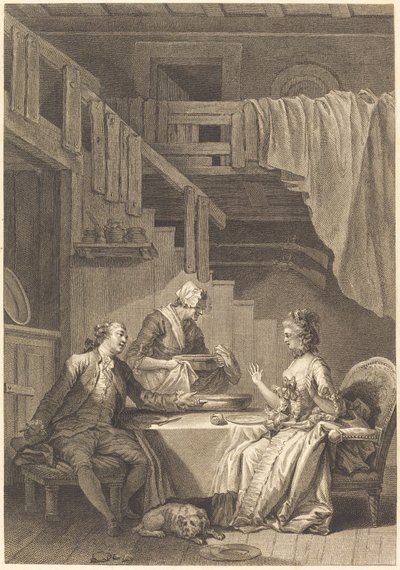 Falcon tekijältä Jean Dambrun and Jean Baptiste Tilliard after Jean Honoré Fragonard