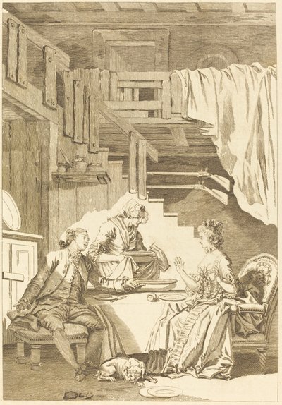 Falcon tekijältä Jean Dambrun and Jean Baptiste Tilliard after Jean Honoré Fragonard