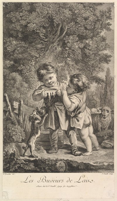 Juomamaito, 1700-luku. tekijältä Jean Daullé