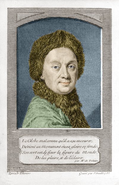 Pierre Louis Moreau de Maupertuis, tähtitieteilijä (1698 - 1759), kaivertanut J. Daullé vuonna 1755 tekijältä Jean Daullé