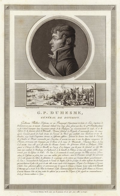 Guillaume Philibert Duhesmen muotokuva tekijältä Jean Duplessi Bertaux