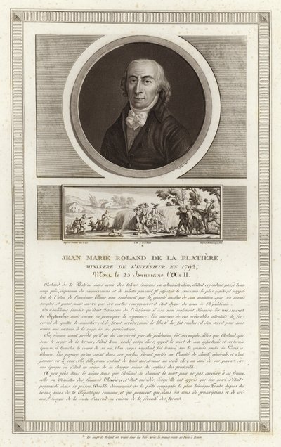 Muotokuva Jean-Marie Rolandista, vicount de la Platiere tekijältä Jean Duplessi Bertaux