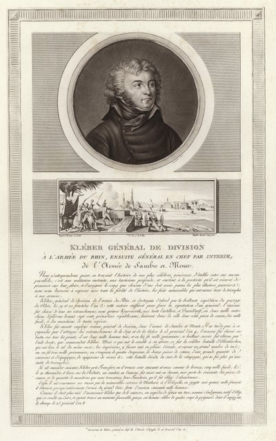 Jean Baptiste Kleberin muotokuva tekijältä Jean Duplessi Bertaux