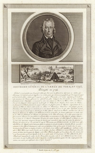 Jean Nicolas Houchardin muotokuva tekijältä Jean Duplessi Bertaux