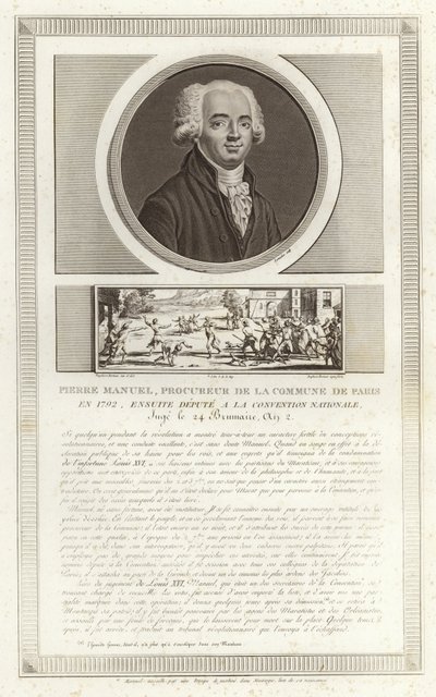 Louis Pierre Manuelin muotokuva tekijältä Jean Duplessi Bertaux