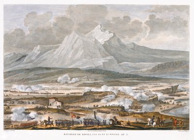 "La batalla de Rivoli, 25 i 26 Nivose, any 5" gener de 1797 finlandès tekijältä Jean Duplessis Bertaux