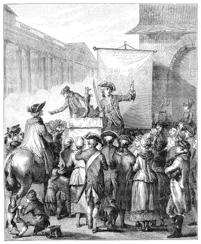 Charlatan Louvressa, Pariisi, 1885. tekijältä Jean Duplessis Bertaux
