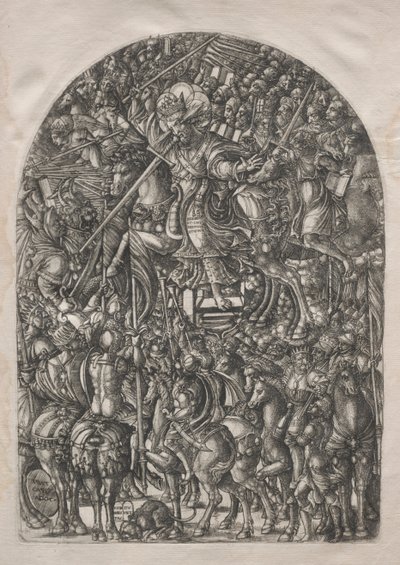 Apokalypsi: Kristus valkoisen hevosen selässä, 1546-1556. tekijältä Jean Duvet