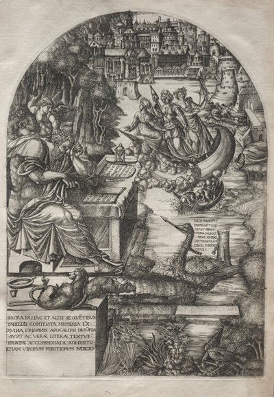 The Apocalypse: Duvet Studying the Apocalypse, 1555. tekijältä Jean Duvet