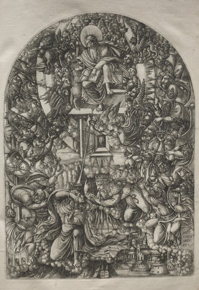 The Apocalypse: St. John kutsuttiin taivaaseen, 1546-1556. tekijältä Jean Duvet