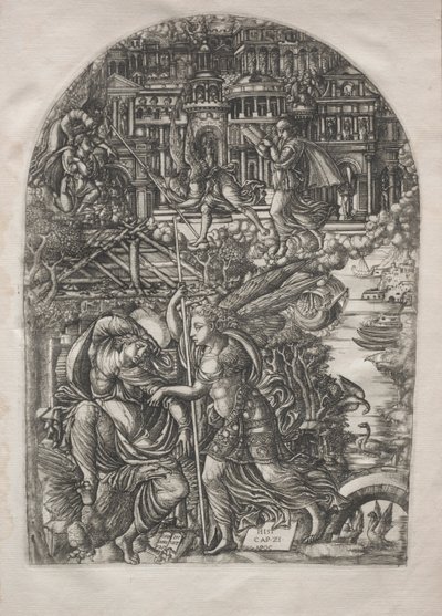 The Apocalypse: The Angel Shows St. John the New Jerusalem, 1546-1556. tekijältä Jean Duvet
