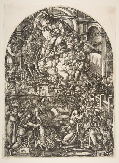 The Winepress of the Wrath of God, alkaen Apocalypse.n.d. tekijältä Jean Duvet