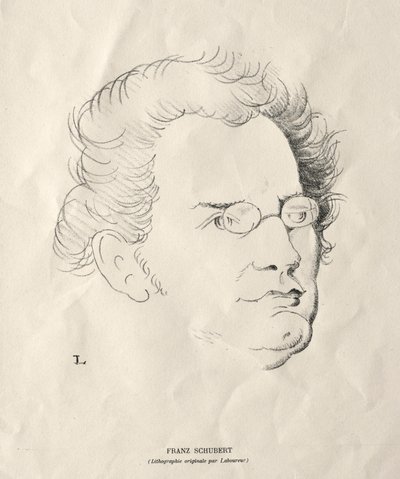Franz Schubert tekijältä Jean Emile Laboureur