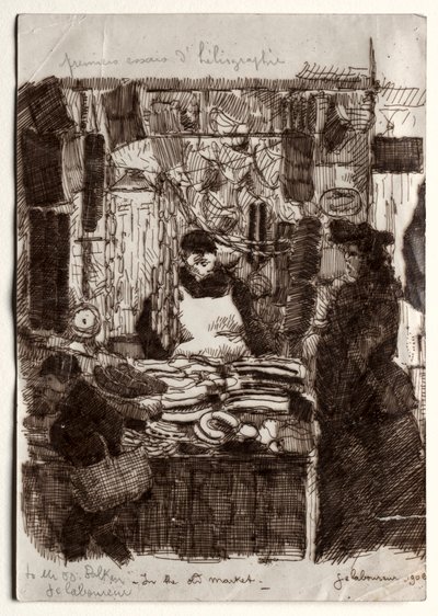 Vanhoilla markkinoilla tekijältä Jean Emile Laboureur