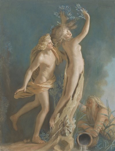 Apollo ja Daphne Lorenzo Berninin marmoriryhmän jälkeen Galleria Borghesessa, Roomassa Apollo ja Daphne Lorenzo Berninin marmoriryhmän jälkeen Galleria Borghesessa, Roomassa tekijältä Jean Étienne Liotard
