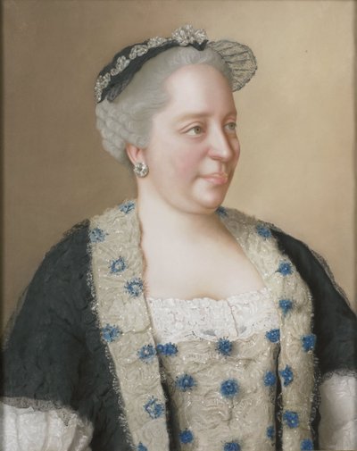 Itävallan keisarinna Maria Teresan (1717-1780) muotokuva tekijältä Jean Étienne Liotard