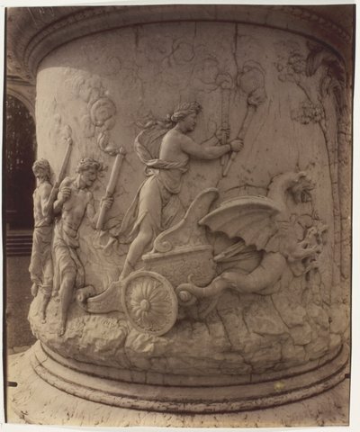 Versailles, Girardonin Proserpinen sieppaus Pluton toimesta, (yksityiskohta) tekijältä Jean Eugène Auguste Atget
