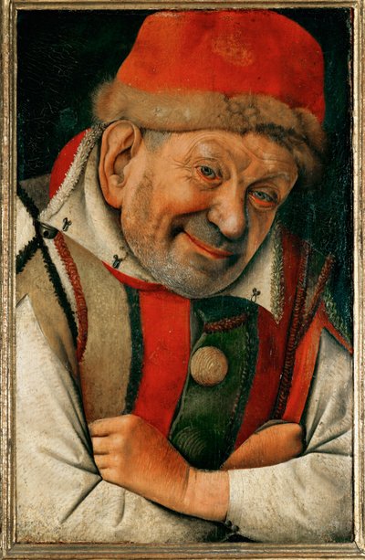 Gonella, Ferraran herttuoiden hovikääpiö ... (öljy tammipuulle) tekijältä Jean Fouquet