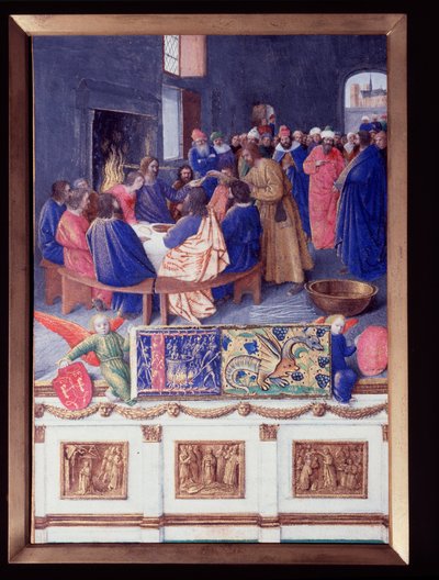 Saint Johnilla on Cene. Miniatyyri otettu Jean Fouquet