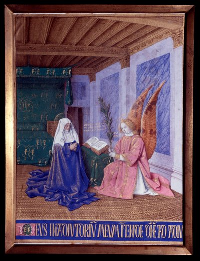 Neitsyen tunnit: Toisen ilmestyksen miniatyyri Jean Fouquet