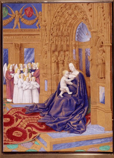 Neitsyt saa pienoislapsen Jean Fouquet