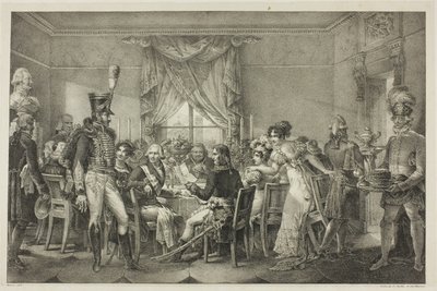 Napoleon Firenzen suurherttuan palatsissa, levy kolmetoista julkaisusta Napoleonin poliittinen ja sotilaallinen elämä tekijältä Jean Francois Bosio