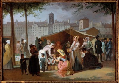 Kukkakävely. Jean Francois Demayn (1798-1850) maalaus tekijältä Jean Francois Demay