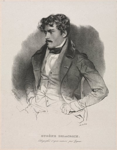 Eugène Delacroix tekijältä Jean Francois Gigoux