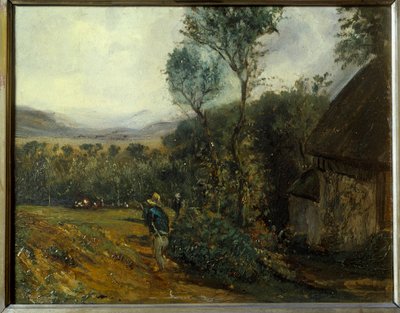 Jean Francois Huen (1751-1823) maatilamaalaus 1800-luvulta, tekijältä Jean Francois Hue