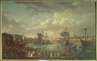 View of the Port at Brest  tekijältä Jean Francois Hue