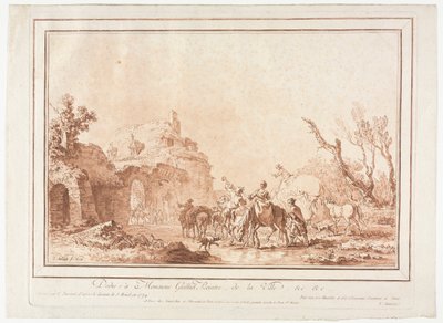 Ennen kylän vallia, 1774. tekijältä Jean Francois Janinet