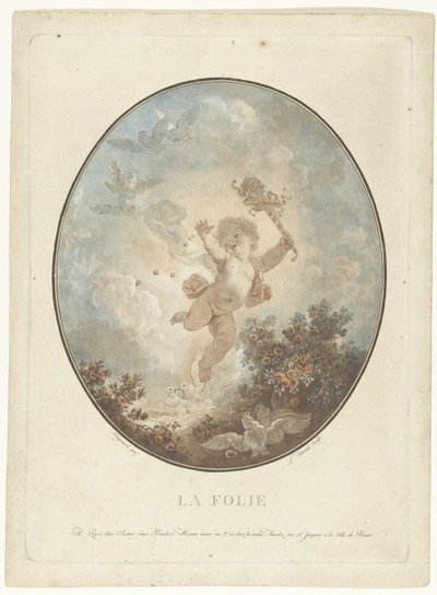 Irstailu La Folie (otsikko esineessä) tekijältä Jean Francois Janinet