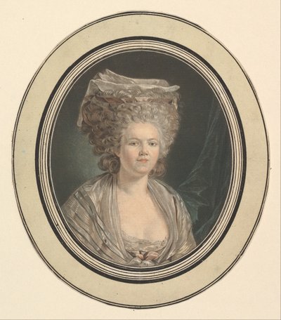 Mademoiselle Rose Bertin, ompelija Marie-Antoinette.n.d. tekijältä Jean Francois Janinet