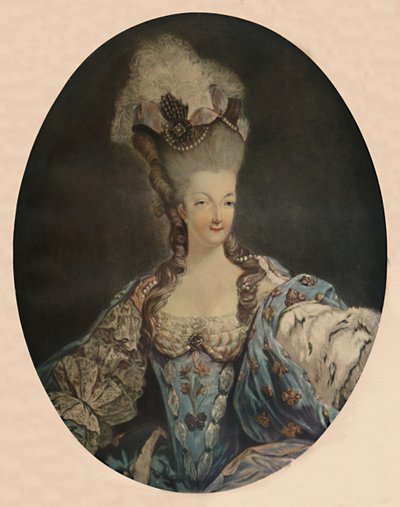 Marie Antoinette, Ranskan kuningatar, 1777, 1913 tekijältä Jean Francois Janinet
