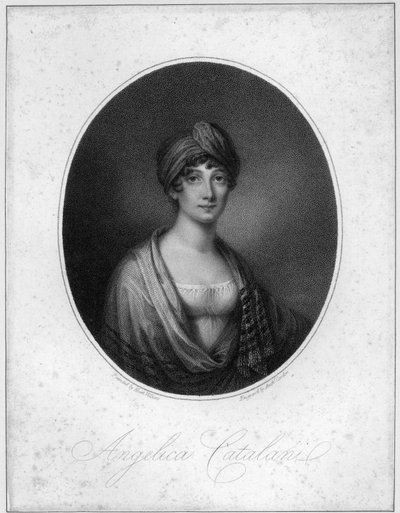 Angelica Catalani, kaiverrus Antoine Cardon tekijältä Jean Francois Marie Huet Villiers