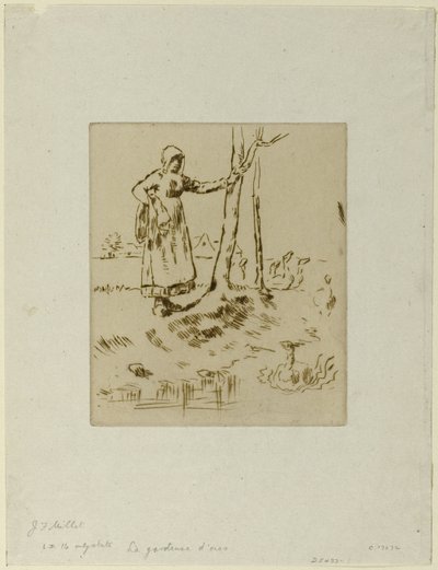 Tyttö hanhia tekijältä Jean Francois Millet