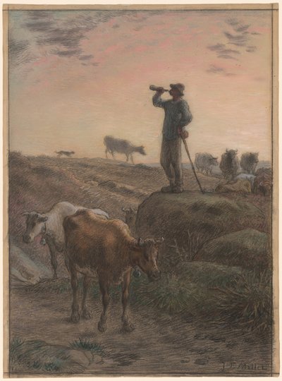 Lehmien kotiin kutsuminen tekijältä Jean Francois Millet