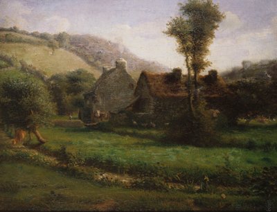 Mökki maisemassa, n.1871 tekijältä Jean Francois Millet
