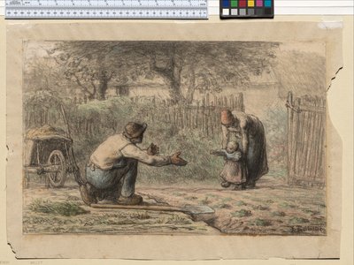 First Steps, n. 1858-66 tekijältä Jean Francois Millet