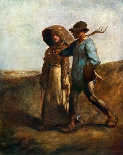 Menee töihin, c1850-1851, 1912. tekijältä Jean Francois Millet