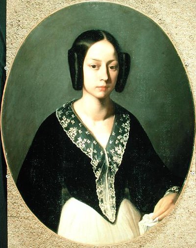 Madame Lefranc, n. 1841-42 (öljy kankaalle) tekijältä Jean Francois Millet